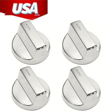 (4Pcs) W11517331 / W11117415 For Whirlpool Cooktop Stainless Control | OEM Part