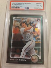 2010 Bowman Draft Picks & Prospects Chrome Buster Posey #BDP61 PSA8