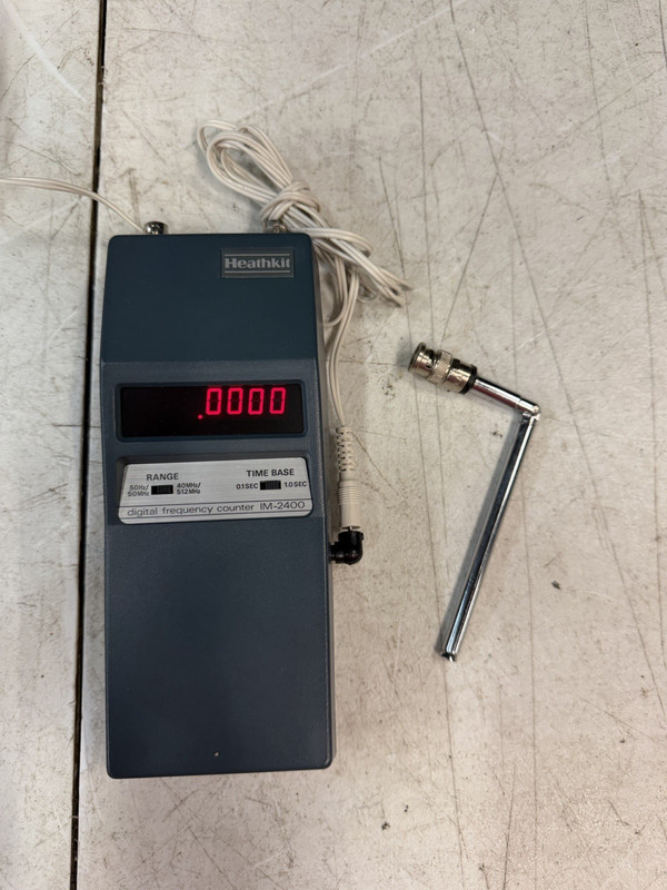 Vintage Heathkit IM-2400 Frequency Counter LED 50/500MHz NICE