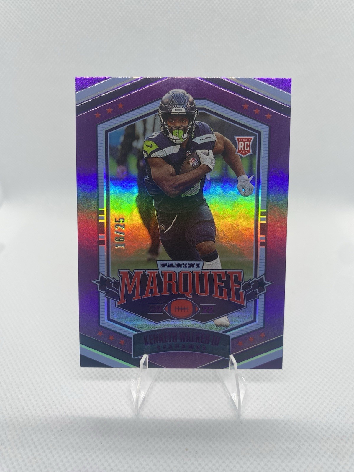 Kenneth Walker III Panini Chronicles Marquee #42 Purple