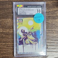 Topps Chrome Star Wars 2023 Tusken Under Twin Suns Wave Refractor /99 CGC 10