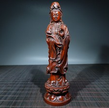 Old Tibetan Boxwood Ruyi Guanyin