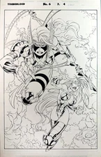 ORIGINAL ART Youngblood #6 Page #4 by Roger Cruz and Danny Miki from 1996