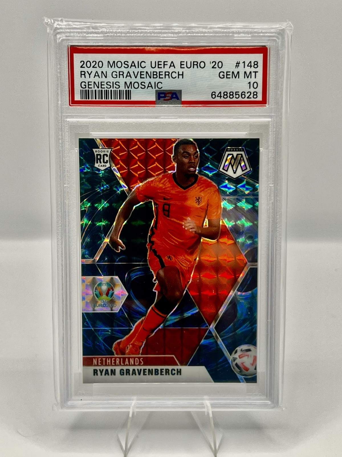 2021 Panini Mosaic UEFA Euro 2020 - Ryan Gravenberch #148 Genesis Mosaic Prizm