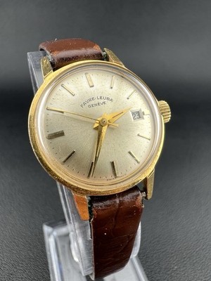 Favre Leuba Genève Vintage Damen Uhr Mechanisch 24mm Swiss Made Datum