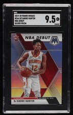 2019-20 Panini Mosaic NBA Debut Silver Prizm De'Andre Hunter SGC 9.5 Mint+ 06e4
