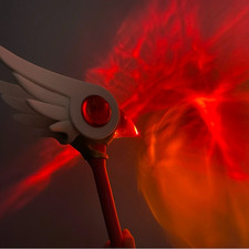 Card Captor SAKURA KINOMOTO Bird Head LED Light Cane Handheld Scepter Staff Toy