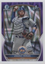 2023 Bowman Chrome Prospects Purple RayWave Refractor 66/250 Vincent Perozo 17w0