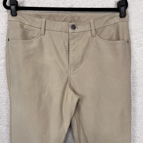 Pantalone Lululemon Uomo 32 Beige ABC Vestibilità Classica Utilitech LM5AQIS - Foto 9 di 12