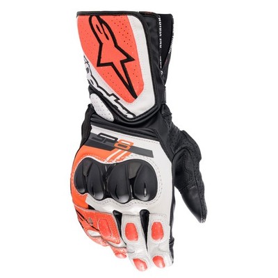SP-8 V3 Gloves, Full Gauntlet Leather, CE-Certified, Race-Inspired Fit, Knuck...