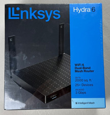 Linksys Hydra 6 Dual-Band Mesh Wi-Fi 6 Router - Black