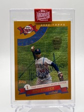 2019 TOPPS ARCHIVES SIGNATURE SERIES TORII HUNTER 1/1 AUTOGRAPH 2002 TOPPS TWINS