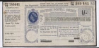 1960 1/- British Postal Order with Counterfoil