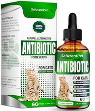 Cat antibiotic liquid natural supplement for infections