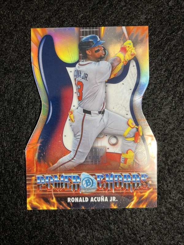 2026 Bowman RONALD ACUNA JR. Chrome Power Chords Die-Cut #PC-3 Atlanta Braves