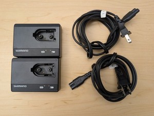 Lot 2 Shimano SM-BCR1 Di2 Chargers for SM-BTR1 External Di2 System