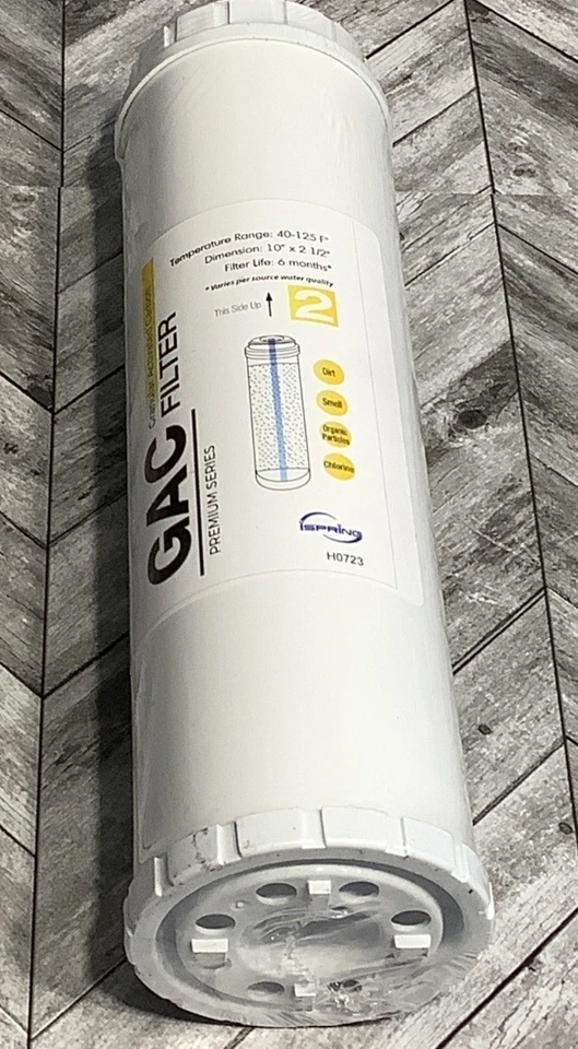 3 filters iSpring Standard Reverse Osmosis RO Systems CTO GAC Sediment Cartridge - Image 3 of 4