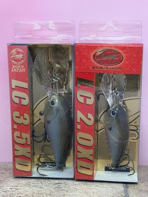 (LOT OF 2) LUCKY CRAFT LC 2.0XD 3.5XD CRANKBAITS-Ghost Minnow-NEW