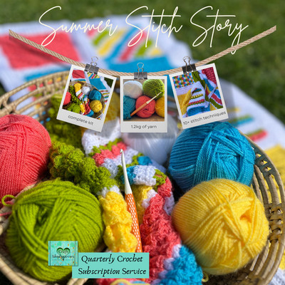 Häkeldecke Schnittmuster Set - Summer Stitch Story - Stylecraft Garn Hebeleisen