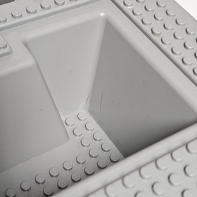 Lego Gray Blue Raised Baseplate - El Dorado Fort 6276/Trading Post Lego 6277
