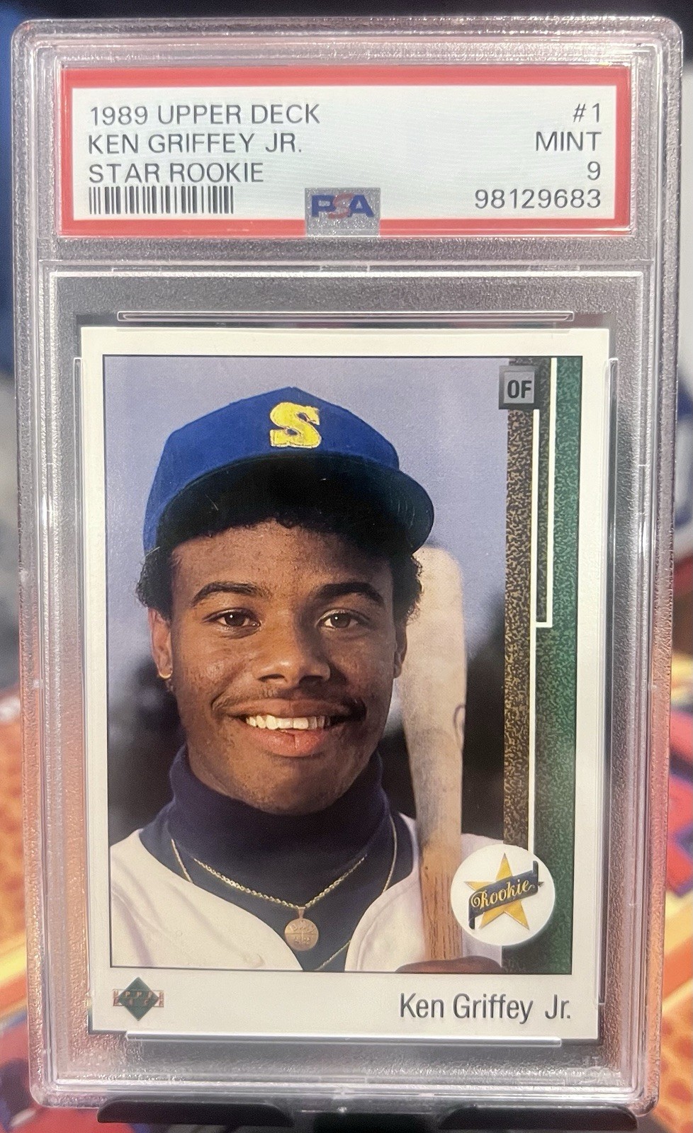1989 Upper Deck - Ken Griffey Jr #1 (RC) Star Rookie Card PSA 9 MINT 🔥
