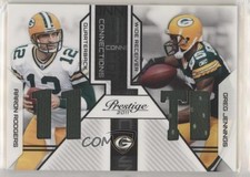 2011 Panini Prestige Connections Materials /250 Aaron Rodgers Greg Jennings 01g7