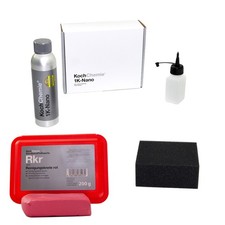 Reinigungsknete rot abrasiv Rkr Koch Chemie 1 Stück + Lackversiegelung 1K Nano