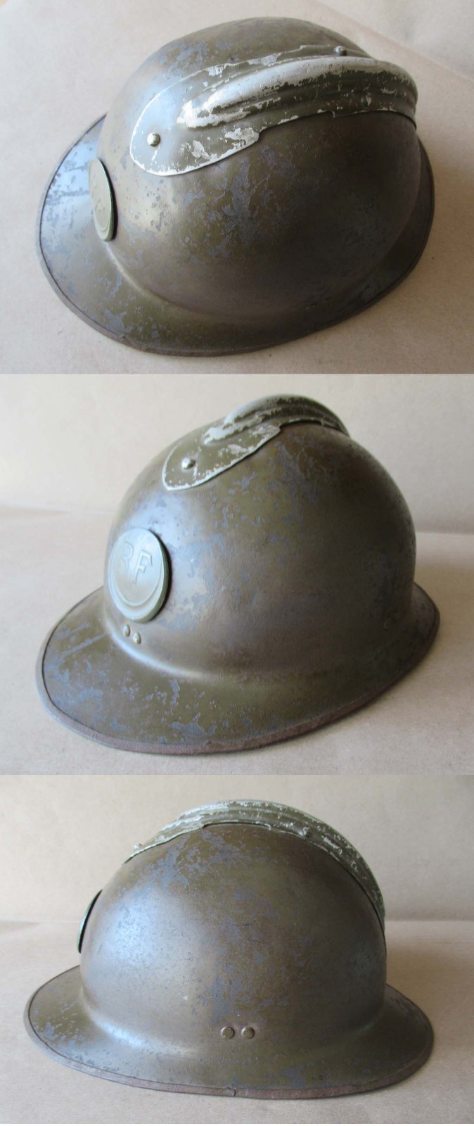 WWII FRENCH ADRIAN HELMET MODEL 1926 M26 / COLONIAL INFANTRY