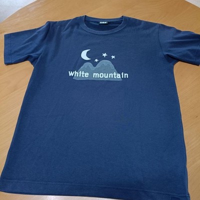 Helly Hansen White Mountain Graphic T-Shirt Navy Used Crew Neck