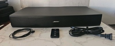 Bose Solo TV Sound System Model 410376 Black W/Remote Power Cord & Optical Cable