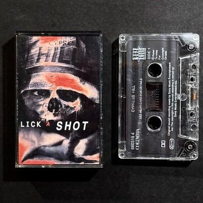 Cypress Hill, Lick A Shot/I Wanna Get High 1994 OG Cassette Single Black Sunday