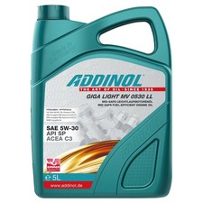 Motor&ouml;l &Ouml;l ADDINOL 5W-30 Giga Light MV 0530 LL 5 Liter f&uuml;r Audi BMW Chevrolet 