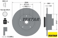 2X Bremsscheibe Textar 92291003 2 Bremsscheiben FüR Renault