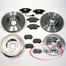 Bremsscheiben Ø 312 mm + Ø 272 mm + Bremsbeläge vorne + hinten für Seat Leon