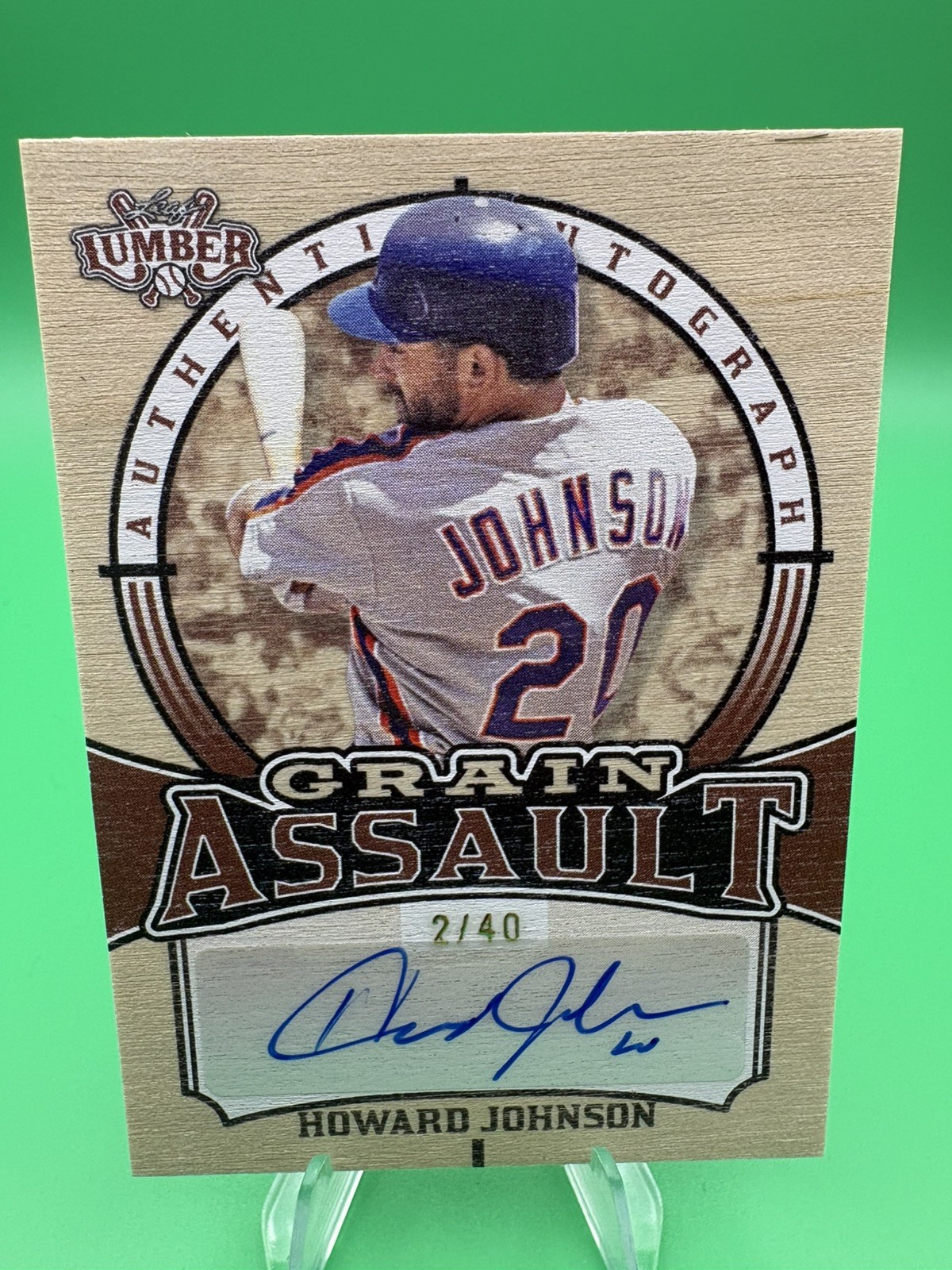 2024 Leaf Lumber - Grain Assault Howard Johnson #GA-HJ1 Bronze /40 