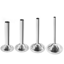  32 4Pcs Sausage Stuffing Tubes, Stainless Steel Sausage Stuffer Tubes, Sausa...