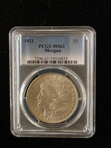 PCGS MS-63 Uncirculated 1921 Morgan Silver Dollar