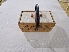 VECCHIO CONTENITORE PORTA CUCITO SARTA - OGGETTO D'EPOCA