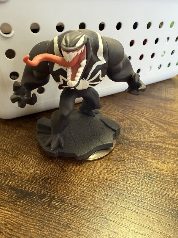Venom Spider-Man Figurine, Black White & Red Collectible Character Figure