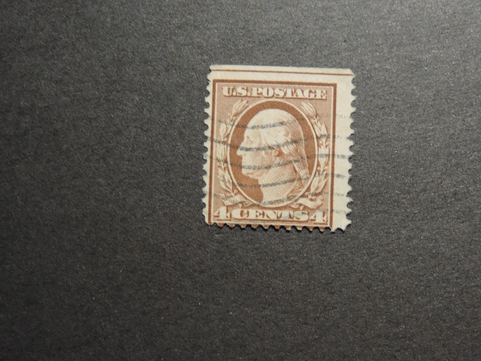 US Scott #334 1908 4c коричневый Вашингтон как новый без наклеек и следов оригинальный - Изображение 2 из 4