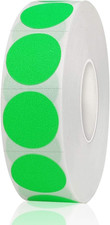 1200 Pieces 0.75 Inch Round Color Coding Label Garage Sale Stickers Blank Yard S