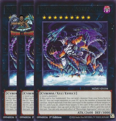 Yugioh! 3x Mereologic Aggregator MZMU-EN104 Rare 1st Ed NM