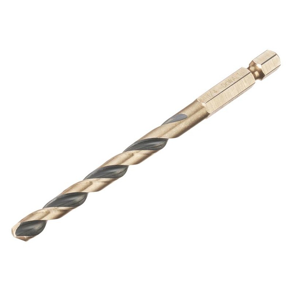 Dewalt Black/Gold And Hex Impact Hss Drill Bit - Image 2