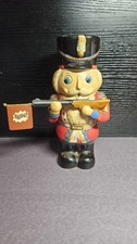 Yankee Candle Nutcracker W/gun Bang! Flag Tealight Candle Holder Xmas Soldier