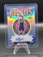 Topps Finest Rookie Autograph Refractor Walter Clayton Jr. Utah Jazz 2025-26