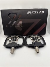 Bucklos M212 Aluminum Clipless Pedals Black Mountain Bike 900325-black-m212 Set Bucklos M212 Aluminum Clipless Pedals Black Mountain Bike 900325-black-m212 Set