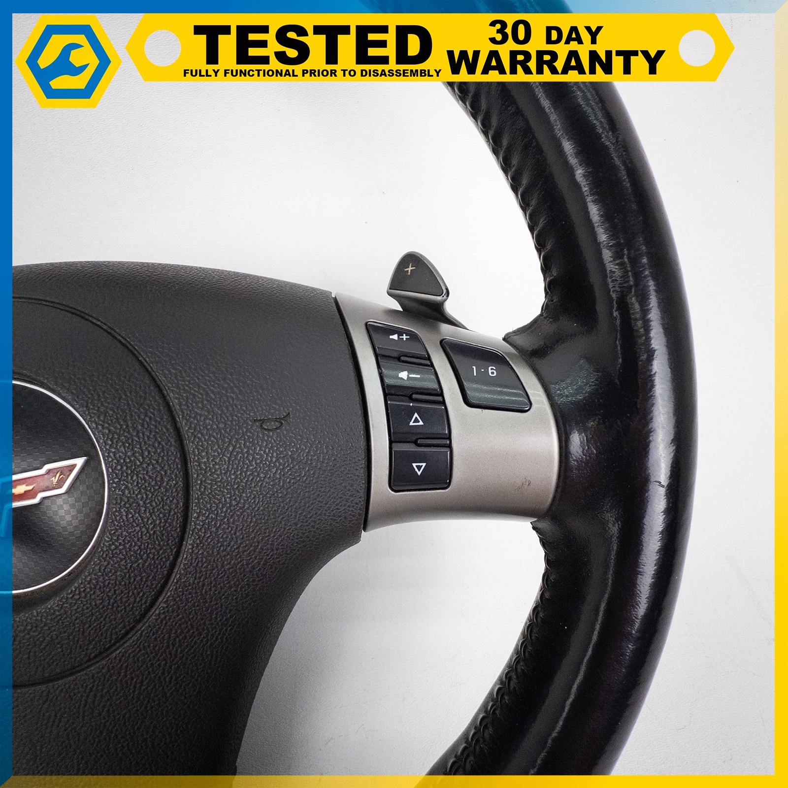 05-13 CHEVROLET CORVETTE C6 STEERING WHEEL SHIFT PADDLE RADIO CONTROL SWITCH OEM
