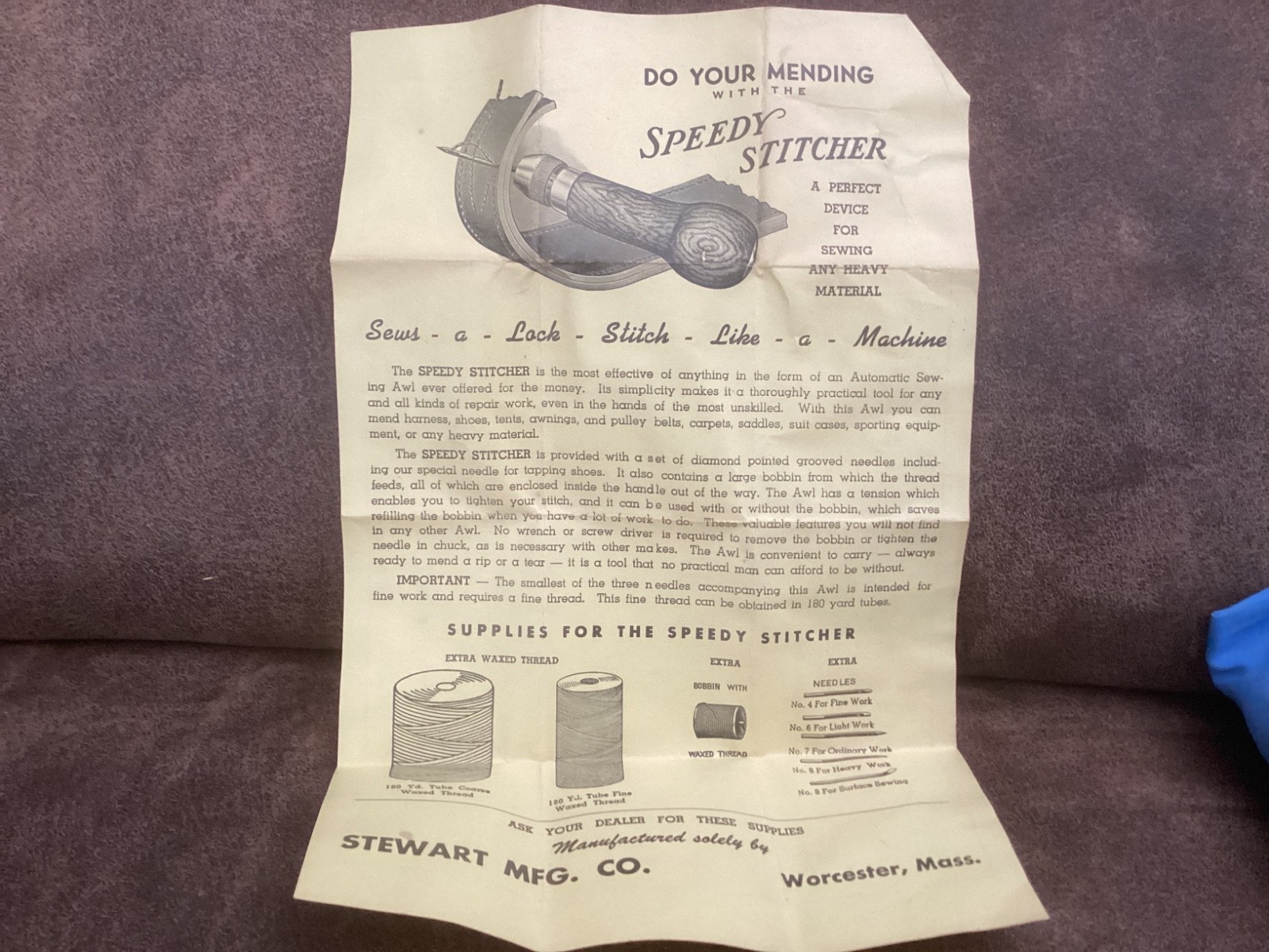 SPEEDY STITCHER SEWING AWL KIT