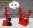 (A8/10) LEGO 2x 2495c01 Sack Truck Red
