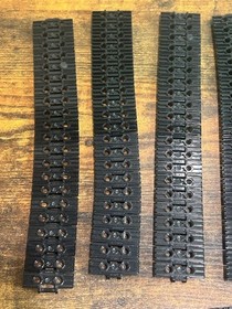 LEGO BULK LOT 120 BLACK TECHNIC LINK TREAD WIDE 2 PIN HOLES 57518